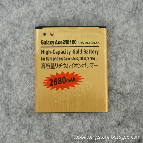 For Samsung Galaxy Ace 2/i8160 mobile battery,3.7V 2450mAh,18 months warranty